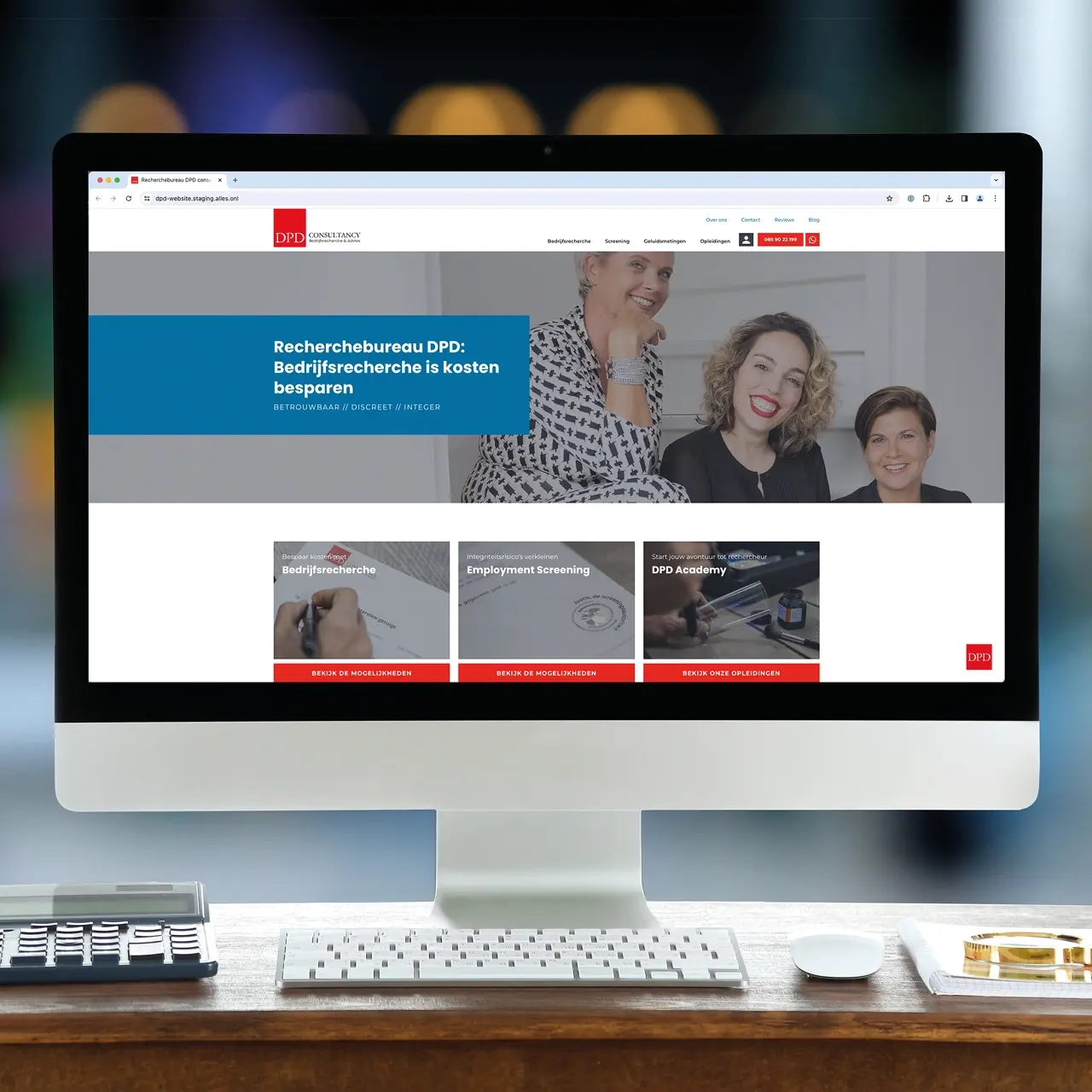 Case DPD Consultancy website gemaakt door AllesOnline
