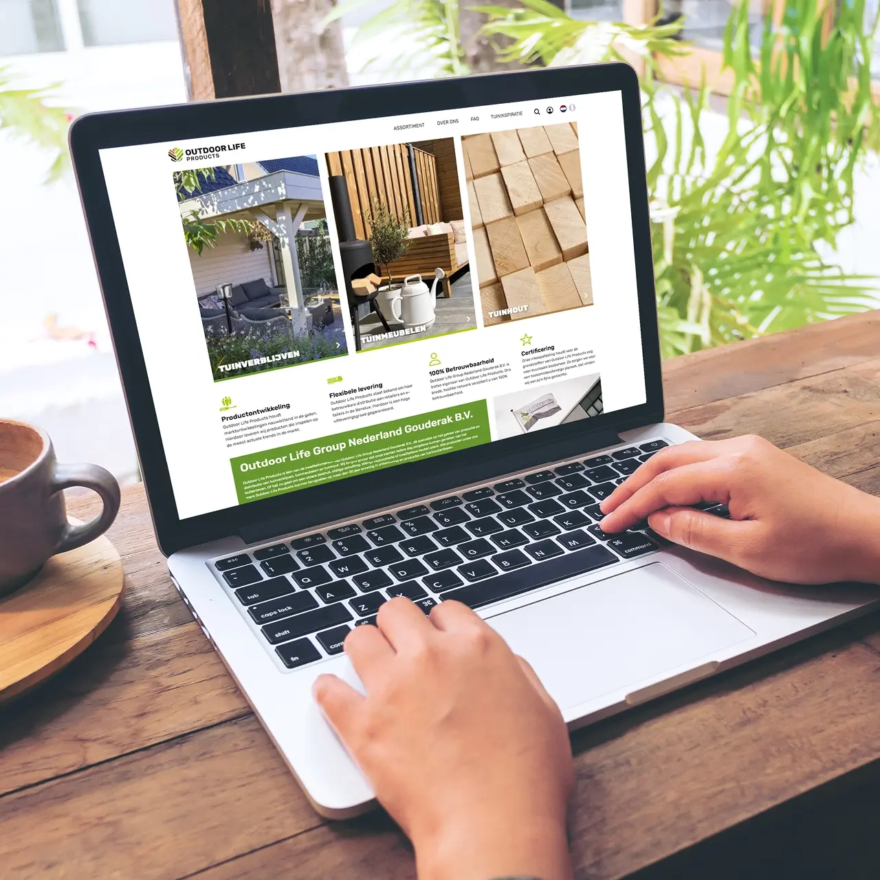 Outdoor Life Products website gemaakt door AllesOnline